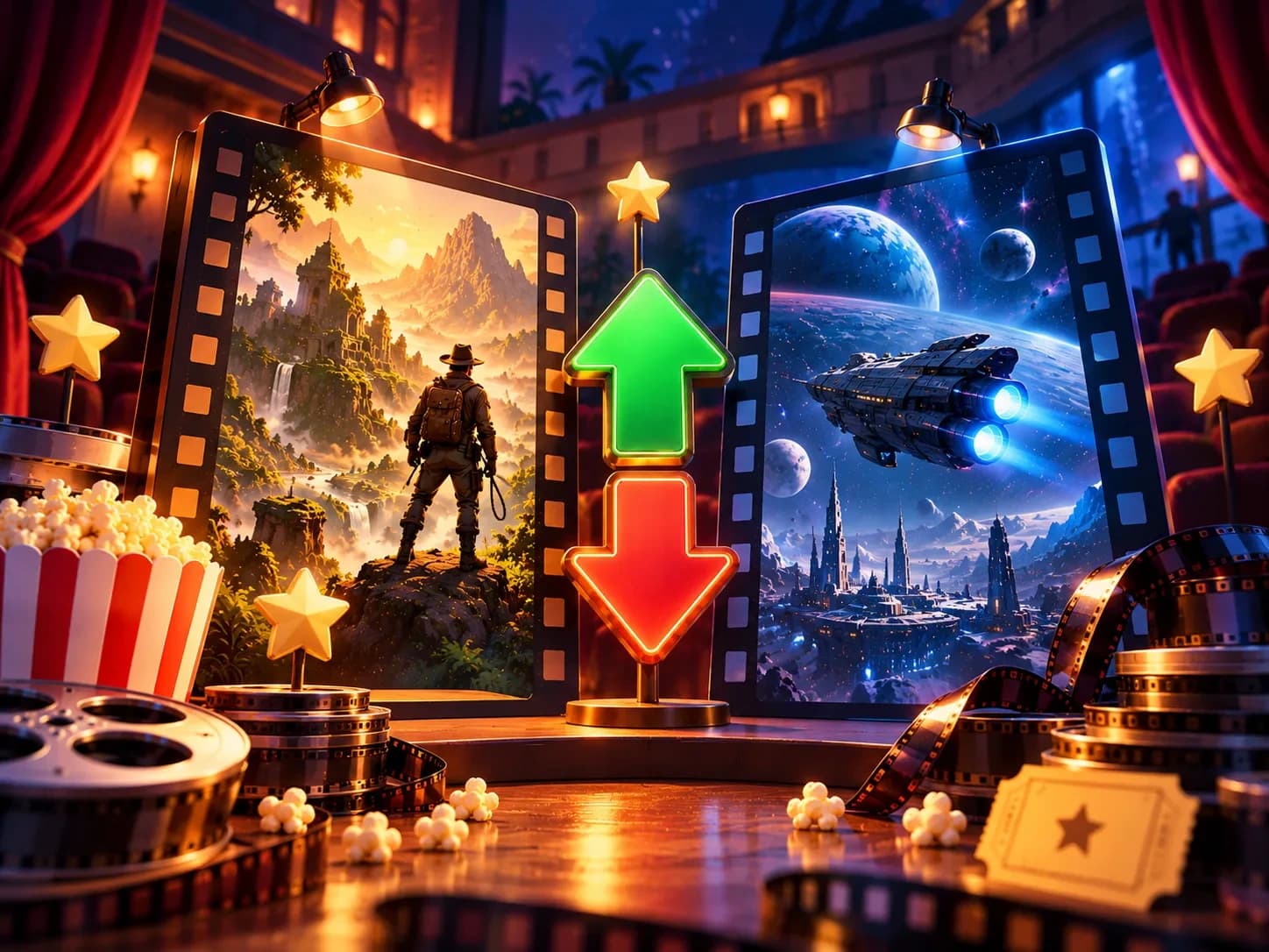 Обложка игры «Выше или ниже — Рейтинг фильмов»
